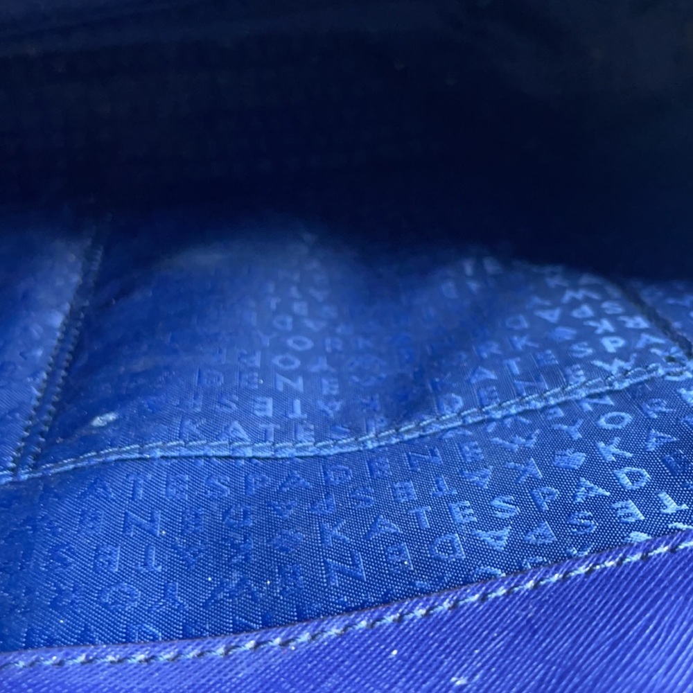Kate Spade Newbury Lane Blue Bag purse tote - Picture 5 of 11